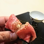 味あら井 - 伊勢海老と鮪ののり巻き