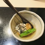 味あら井 - 揚げ出しは白甘鯛と獅子唐にとろろ