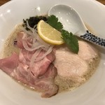 中華そば 先﨑 - 鱈肝白湯そば