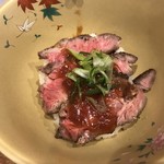 中華そば 先﨑 - 熟成牛肩ロース飯