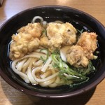 麺家兵庫 - 鶏天さぬきうどん 500円