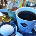 ミルキーウェイ - ゆで卵とブレンドコーヒー   メイン プラス ドリンク代 100円