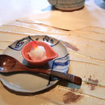 中国料理 アプランドル - お口直しのライチシャーベット