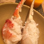 銀座 きた福 - 茹で松葉蟹  ウェルダン
