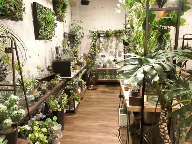 京都 下鴨神社前 地下にカフェを備え 多彩な造花の世界が広がるショップ By アルボス イランイラン ボタニカルグリーン フラワー カフェ Ylang Ylang 出町柳 カフェ 食べログ