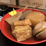 お多幸 - 連れのおでん定食