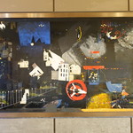 ホテル川久 - 店内の壁のオブジェ