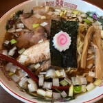 Shounaimembakyuukyuunana - あっさりちぢれ麺魚介中華そば700円+大盛50円
