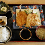 日本料理 銀座 萬菊 - アジフライ定食