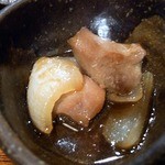日日是耕日 - 小鉢です。これも豚料理ですね。