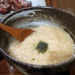 日日是耕日 - キッチリ付いていましたよ。 麦とろです。 やっぱり、タン料理には欲しくなりますよね。
