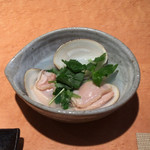 蕎麦酒房 本枯 - はまぐりの酒蒸し