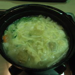 Memboutsurutsuru - 鶏雑炊。これには、おろし蕎麦がｾｯﾄになっています。