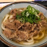 よつばの香 - 肉うどん 583円。かぼちゃ天 129円。