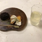 鰻はし本 - 栗の渋皮煮と柿マスカルポーネ