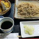 善三郎 - ざる蕎麦＋天ぷら盛り合わせ