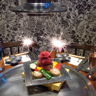 How about a private Teppan-yaki restaurant for birthdays, anniversaries, and other celebrations?