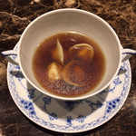 pesceco - 真珠貝のカペレッティ パルマと島原昆布の出汁