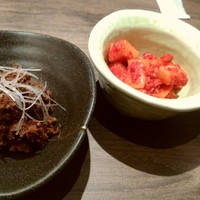 うしごろ 貫 五反田店 - コース(前菜三種盛り/キムチ･牛時雨煮?)