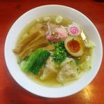 はまんど横須賀 - 白河ラーメン風多加水手もみ中華そば（塩・麺半分）