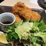 和膳と酒肴 廚 - 昆布森産カキフライ