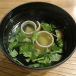 祇をん う桶や う - 「肝吸い」は透明感に満ちたお椀物で