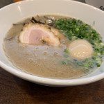 博多ラーメン ムギコ - 白むぎこ、味玉 Dec/2018