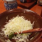 かつ吉 - サラダ(おかわり自由)