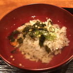 御料理 古川 - ２杯目は おこげを一番出汁のお茶漬けで 幸せすぎます～