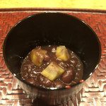 御料理 古川 - 栗ぜんざい 上品で優しい味わいです