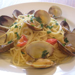 Spaghetti Vongole with clams from Aichi Prefecture