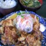 オレンジりんご - 唐揚げ定食