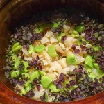 紀風 - 空豆と貝柱の炊き込みご飯
