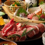 Jougasaki Okamoto - 当店人気料理満載、メインは伊豆牛焼きしゃぶ三昧『城ヶ崎』コース