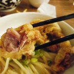 釜あげうどん　たすく - とり天生醤油
