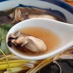 蕎麦 蓬 - 牡蠣蕎麦・牡蠣