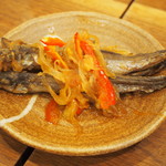 活麺富蔵 - ししゃもの南蛮漬け