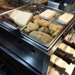 魚菜や - ☆おでん。左関東、右関西風、二つのおでん鍋