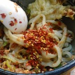 讃州手打ちうどん 我龍 - 更に唐辛子