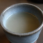 手打 神代そば - そば湯アップ