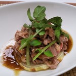 和食処あくら - 油物(5000円コース)。この日は、和牛焼きしゃぶ