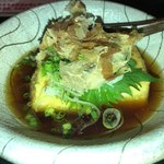 ござる - 揚げ出し豆腐 250円 凄く美味しい