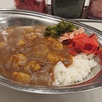 カレーショップ インデアン - エビカレーのインデアンルー、ごはん少なめです