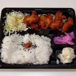 らいすあべにゅー - 料理写真:鶏の唐揚げ弁当（520円）