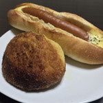 粉とクリーム - 惣菜パソはカレーかウインナーにかぎる！