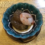 旬ものと日本酒 とみ笑 - 南蛮海老の日本酒漬け