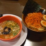 つけめん 一燈行 - 赤つけ麺＋半熟味玉