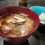 Sumiyaki Seriu - 9.松茸と地鶏 3年物の三輪素麺('18.9月上旬)