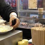 ホルモン道場 - 2018年11月28日  焼いてます。