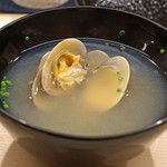 日本橋蛎殻町 すぎた - 浅蜊の味噌汁